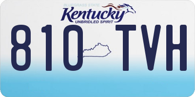 KY license plate 810TVH