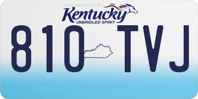 KY license plate 810TVJ