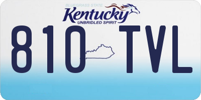 KY license plate 810TVL