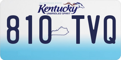 KY license plate 810TVQ