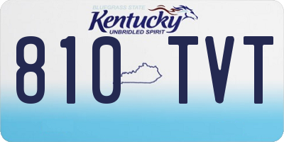 KY license plate 810TVT