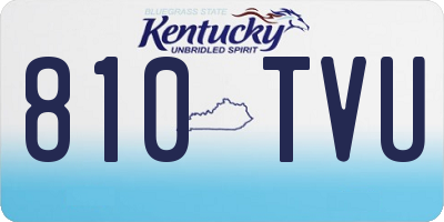 KY license plate 810TVU