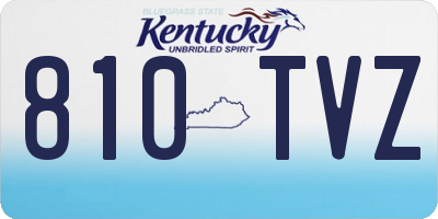 KY license plate 810TVZ