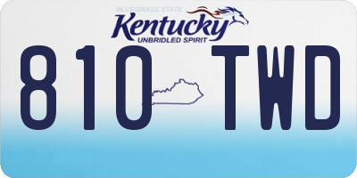 KY license plate 810TWD