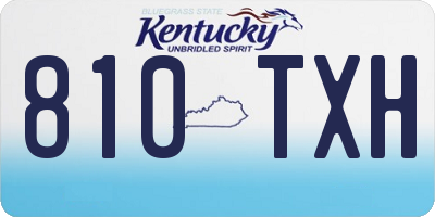 KY license plate 810TXH