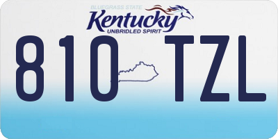 KY license plate 810TZL