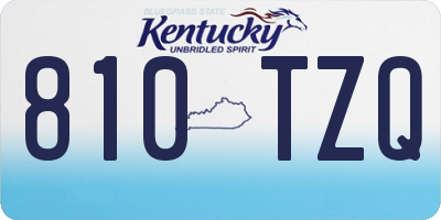 KY license plate 810TZQ