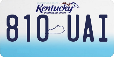 KY license plate 810UAI