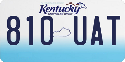 KY license plate 810UAT