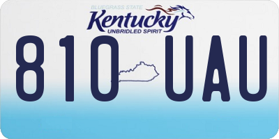 KY license plate 810UAU