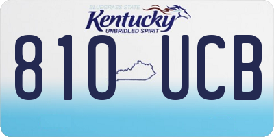 KY license plate 810UCB