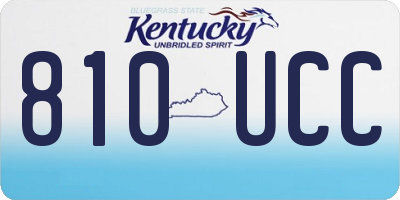 KY license plate 810UCC