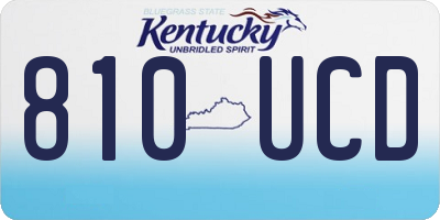 KY license plate 810UCD