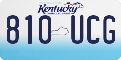KY license plate 810UCG