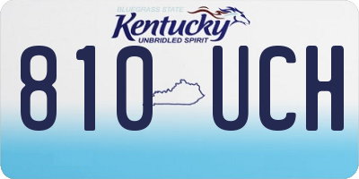 KY license plate 810UCH