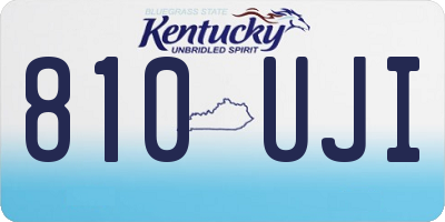 KY license plate 810UJI