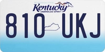 KY license plate 810UKJ