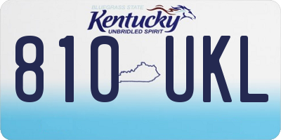 KY license plate 810UKL