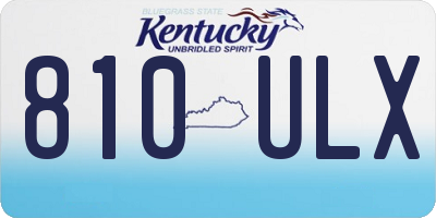 KY license plate 810ULX