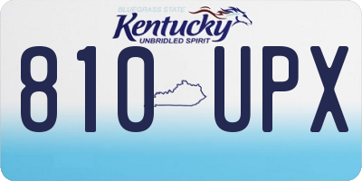 KY license plate 810UPX