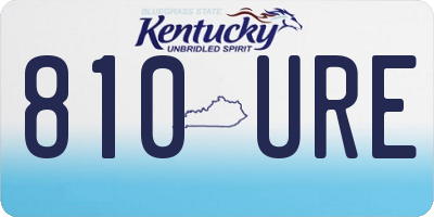 KY license plate 810URE