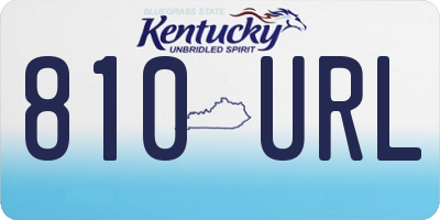 KY license plate 810URL