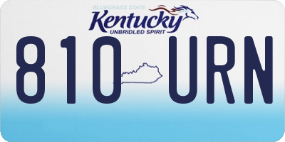 KY license plate 810URN