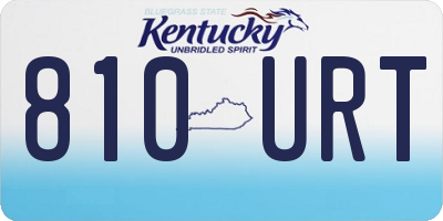 KY license plate 810URT