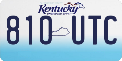 KY license plate 810UTC