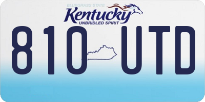 KY license plate 810UTD