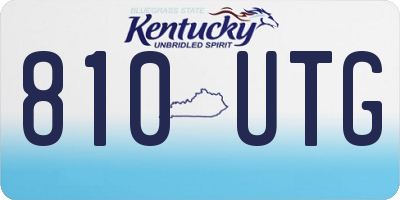 KY license plate 810UTG