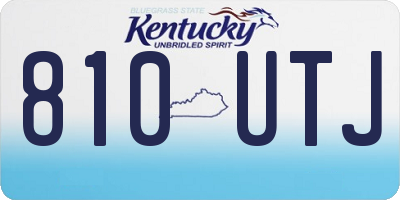 KY license plate 810UTJ