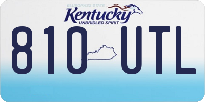 KY license plate 810UTL