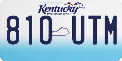 KY license plate 810UTM