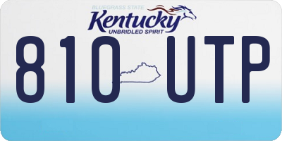 KY license plate 810UTP