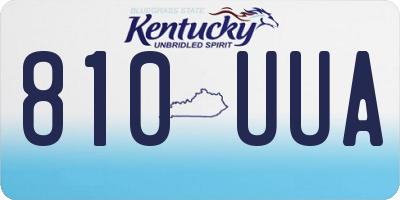 KY license plate 810UUA