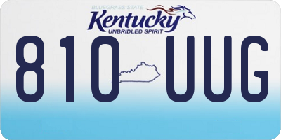 KY license plate 810UUG