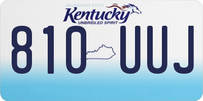 KY license plate 810UUJ