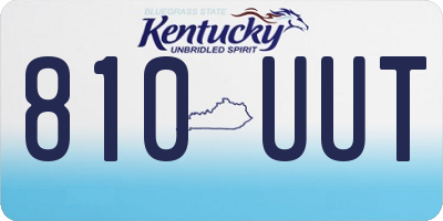 KY license plate 810UUT
