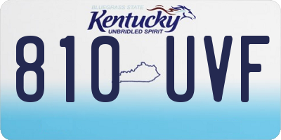 KY license plate 810UVF