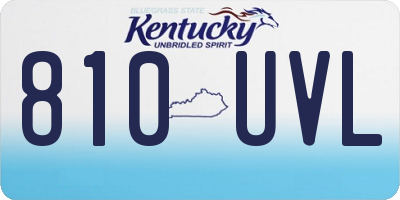 KY license plate 810UVL
