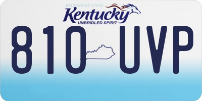 KY license plate 810UVP