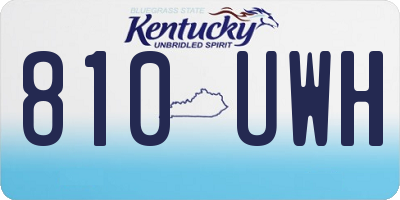 KY license plate 810UWH