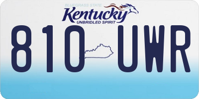 KY license plate 810UWR