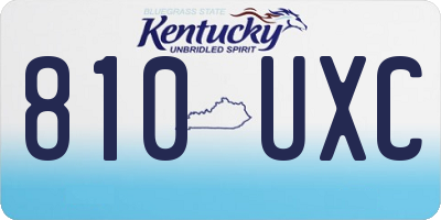 KY license plate 810UXC
