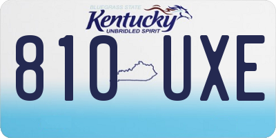 KY license plate 810UXE