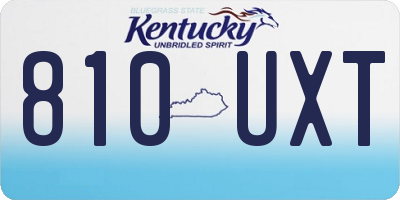 KY license plate 810UXT