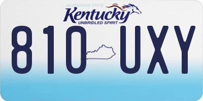 KY license plate 810UXY