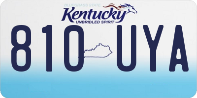 KY license plate 810UYA