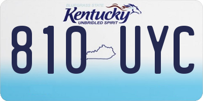 KY license plate 810UYC